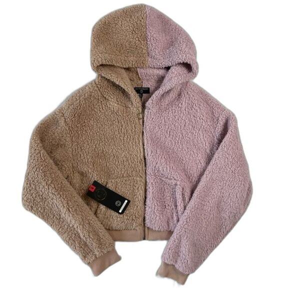 NWT Dictionary Women's Large Teddy Bear Sherpa Jacket - Picture 1 of 4
